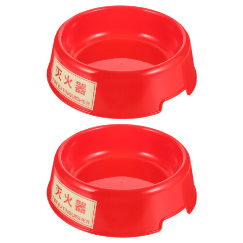 8Pièces Socle Porte-Extincteur Rouge Maison 2