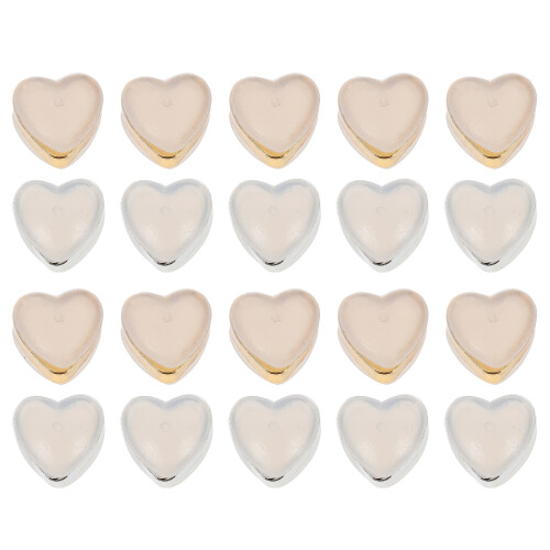 60Pièces Fermoirs Boucles D'oreilles Silicone Couleurs Variées