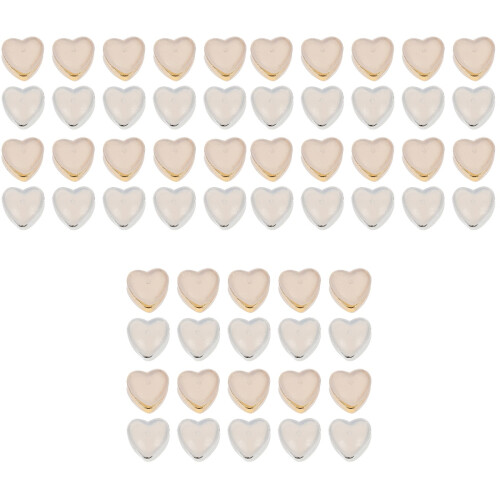 60Pièces Fermoirs Boucles D'oreilles Silicone Couleurs Variées 2