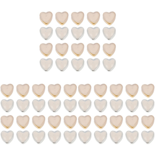 60Pièces Fermoirs Boucles D'oreilles Silicone Couleurs Variées 1