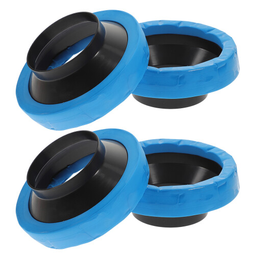 8Pièces Joint De Bride Wc Bleu En Caoutchouc+pp Étanche 1