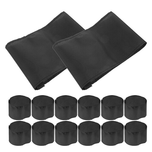 120Pièces Brassards De Deuil Textiles Pour Hommages Prières 2