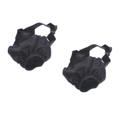 2Pièces Bandage Noir Nylon Calmant Pour Animaux 1