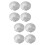 8Pièces Accessoires Voitures Caches Moyeux ABS Argent Protection 9