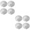 8Pièces Accessoires Voitures Caches Moyeux ABS Argent Protection 8