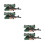 4Pièces Figurines Soldats Action Plastique Vert Jouets Interactifs 4
