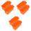 6Pièces Protections Silicone Orange Pour Bac À Graisse Usage 4