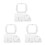 9Pièces Kit Couture Transparent Gabarits Patchwork Pratiques 9