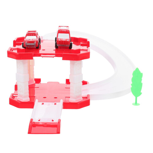 2Ensembles Jouets Pompiers Rouge Éducatif Pour Enfants