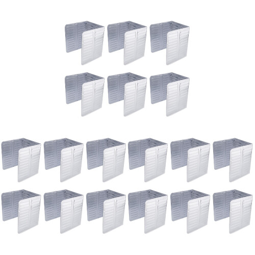 18Pièces Plaques Cuisine Anti-Éclaboussures Aluminium Argent 2