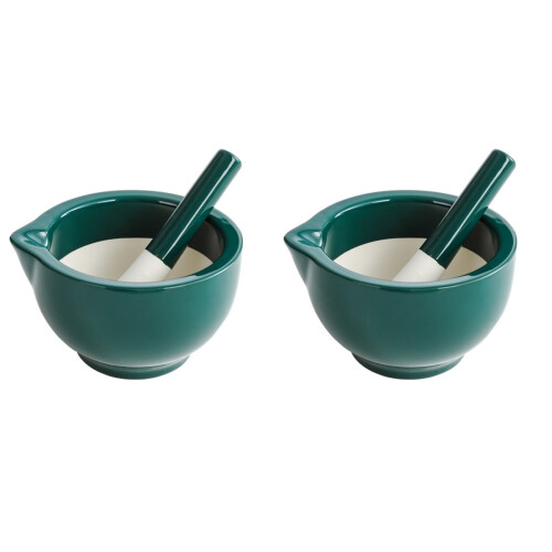2Ensembles Bol Broyage Céramique Vert Pour Aliments Bébé 1