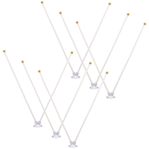 18Pcs Plastic Car Flag Mount Bracket Suction Cup Flagpole Holder Multi