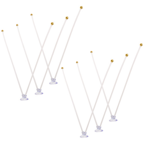 18Pcs Plastic Car Flag Mount Bracket Suction Cup Flagpole Holder Multi 1
