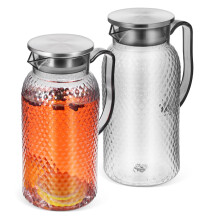 4Pcs Plastic Juice Jugs with Lids for Home Beverage Storage