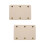 2Pièces Couvre- Beige Cuir PU Pour Sac À Main, Et Style 9