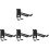 4Pcs Heavy Duty Wall Hooks Black Garage Storage Hooks for Tools 4