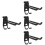 4Pcs Heavy Duty Wall Hooks Black Garage Storage Hooks for Tools 8