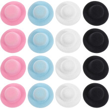 40Pcs Mini Hats for Crafts Snowman Doll Decoration Assorted Color