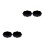 4Pcs Delicate Cloud Shape Double-Sided Wooden Blackboard with Lanyard 10