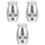 3Pièces Urnes Pour Cendres Animaux Urne Métal Argentée Pour Chat 5