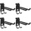 4Pcs Heavy Duty Wall Hooks Black Garage Storage Hooks for Tools 7