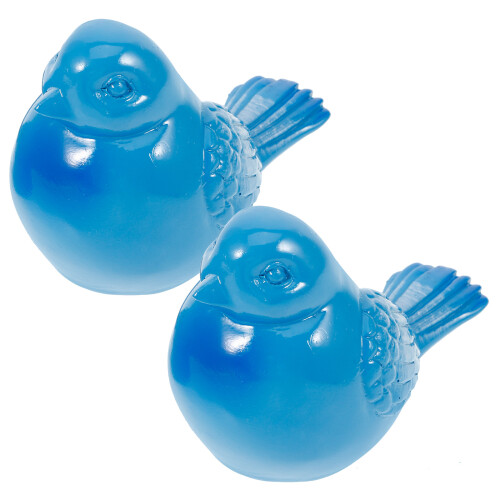 4Pcs Sturdy Ceramic Toilet Bolt Covers Sky-Blue for Bathroom