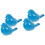 4Pcs Sturdy Ceramic Toilet Bolt Covers Sky-Blue for Bathroom 5