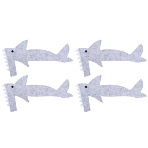 4Pcs Creative Lizard Shark Suit Felt Clothing for Pets 1