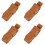 4Pcs Harmonica Protector Brown Lightweight Harmonica Carry Bag 4