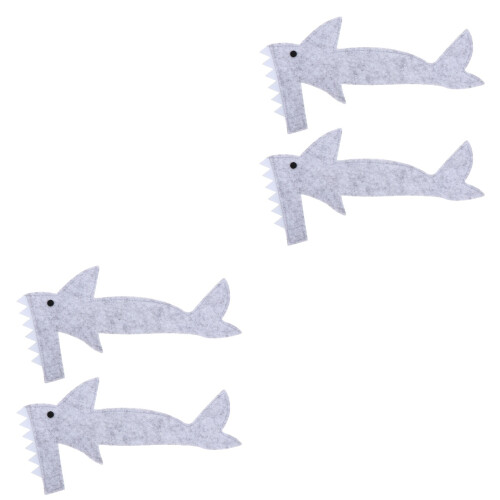4Pcs Creative Lizard Shark Suit Felt Clothing for Pets 2