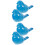 4Pcs Sturdy Ceramic Toilet Bolt Covers Sky-Blue for Bathroom 6