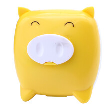 4Pcs Portable Yellow Cartoon Lens Case Contact Lens Storage Box