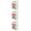 3Pcs Outdoor White ABS Mailbox with Lock and Keys for Off 8
