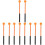 5Pairs Durable Wooden Handle Marimba Mallets with Orange 7