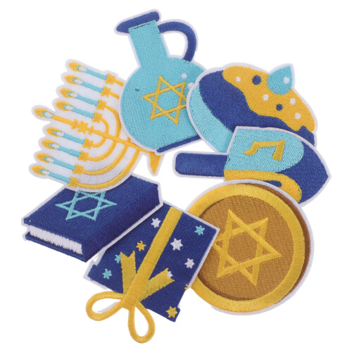 21Pz Patch Riparazione Hanukkah Ricamate Per E 1