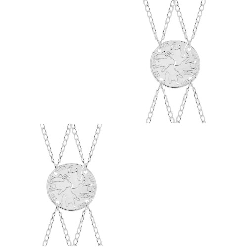 8Pz Collane Argento Set Raffinato E Confortevole 2