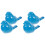 4Pcs Sturdy Ceramic Toilet Bolt Covers Sky-Blue for Bathroom 3