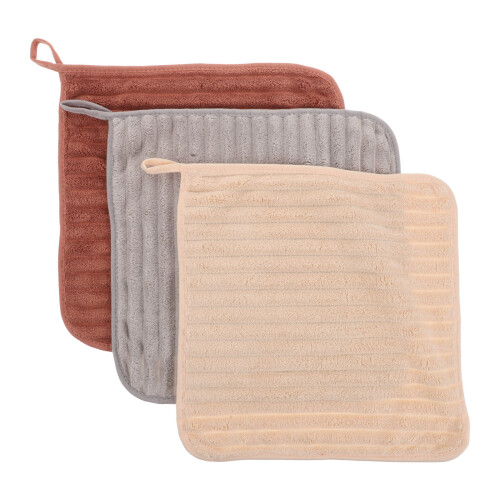 6Pz Strofinacci Spugna Corallo Con Gancio Assortiti Casa