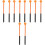 5Pairs Durable Wooden Handle Marimba Mallets with Orange 6