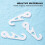 90Pcs White Mask Ear Extension Hooks Clip-on Ear Buckles 9