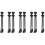 8Pz Extension Parrucca Coda Treccia Sintetica Nera 4