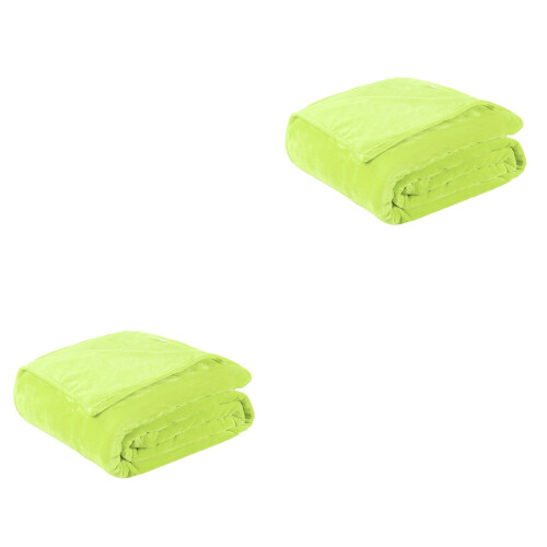 2Pz Coperta Per Animali in Flanella Verde Calda E 2