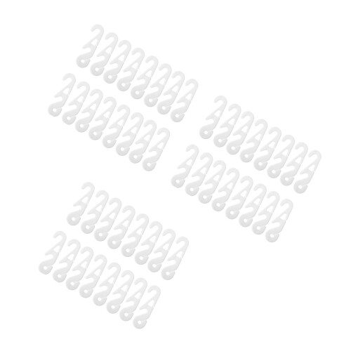 90Pcs White Mask Ear Extension Hooks Clip-on Ear Buckles 2