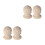 4Pz in Legno Beige Artigianali Per Finiali E Cancelli 10