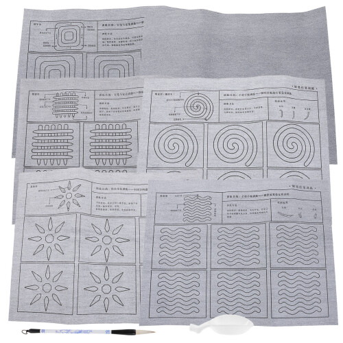 3Set Tessuto Calligrafia Riutilizzabile Per Pratica A Acqua 1