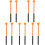 5Pairs Durable Wooden Handle Marimba Mallets with Orange 4