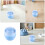 10Pz Puff Per Polvere Baby Con Custodia 9