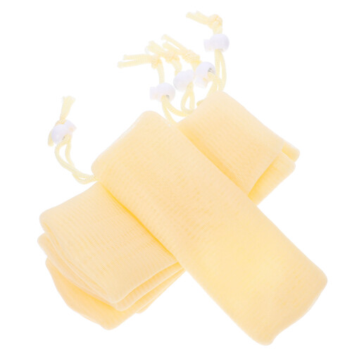 15Pz Borsette Shampoo Solido Beige Pe Per Bagno Con Schiumogena 1
