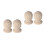 4Pz in Legno Beige Artigianali Per Finiali E Cancelli 4