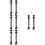 8Pz Extension Parrucca Coda Treccia Sintetica Nera 7